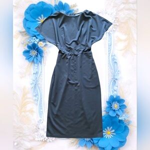 Women's Beautiful blue Gray MIDI dress.